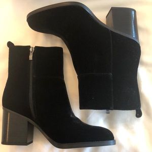 Franco Sarto Brand New Velvet Ankle Boots